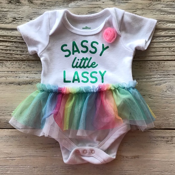 Other - St. Patrick’s Day Onesie Tutu NB